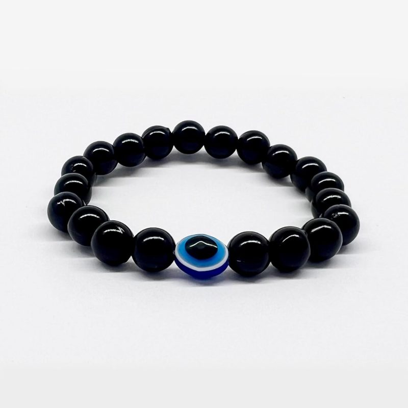 Embrace Protection and Style with Our Handmade Evil Eye Nazar Bracelet - 100% Skin-Friendly, Adjustable Wristband for Women, Men and kids (Set of 4) - Image 2