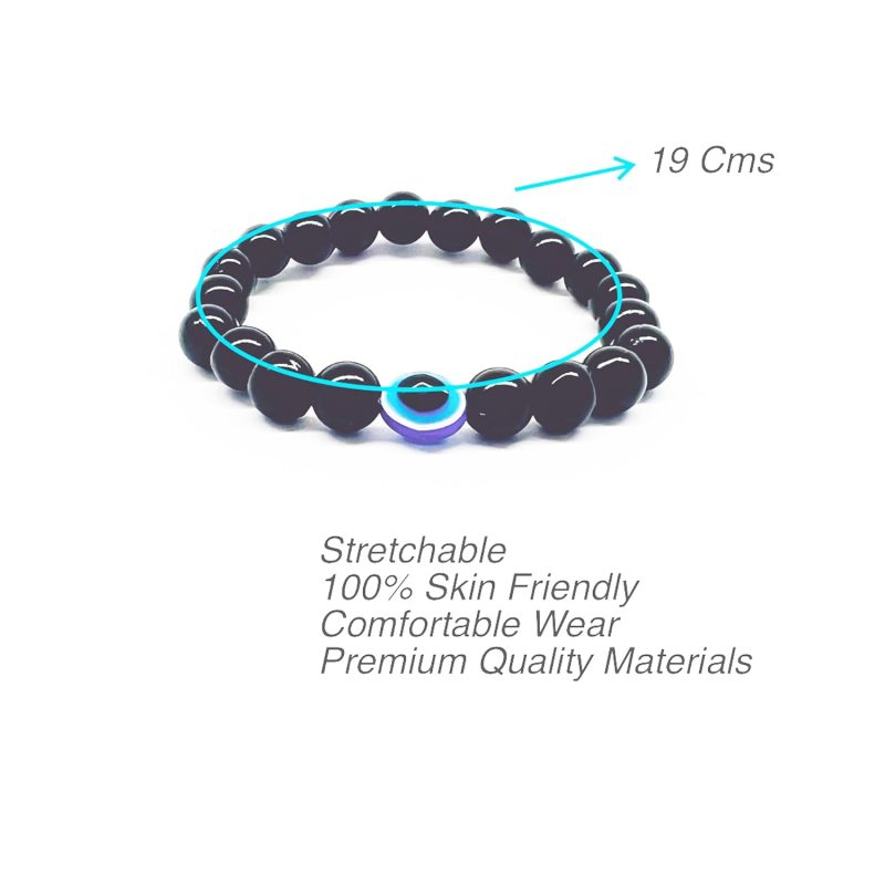Embrace Protection and Style with Our Handmade Evil Eye Nazar Bracelet - 100% Skin-Friendly, Adjustable Wristband for Women, Men and kids (Set of 4) - Image 3