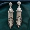 Black Bold and Beautiful: Long Oxidized Tassel Jhumka Earrings with Pretty Multicolor Options - Versatile Elegance for all kind of Wears - Image 6