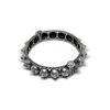 Single Piece of Silver Replica Rajwadi Sahiba Openable Bracelet & Kada, Oxidised Hand-Cuff Tribal Bangle, Traditional and Antique finish - Image 3