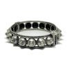Single Piece of Silver Replica Rajwadi Sahiba Openable Bracelet & Kada, Oxidised Hand-Cuff Tribal Bangle, Traditional and Antique finish