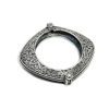 Single Piece of Silver Replica Rajwadi Sahiba Openable Bracelet & Kada, Oxidised Hand-Cuff Tribal Bangle, Traditional and Antique finish - Image 2
