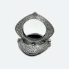 Single Piece of Silver Replica Rajwadi Sahiba Openable Bracelet & Kada, Oxidised Hand-Cuff Tribal Bangle, Traditional and Antique finish - Image 3