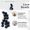 Lapis Lazuli Bracelet with Royal Blue Beads Lava, combined with Lava and Black Onyx Beads Natural healing - Image 5