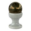 Pyrite Stone Ball on Marble Stand, Natural Healing Crystal for Prosperity, Wealth, Success, Growth, and Protection, Keep at workspace or Home Decor. (150-200 Gm) - Image 3