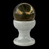 Pyrite Stone Ball on Marble Stand, Natural Healing Crystal for Prosperity, Wealth, Success, Growth, and Protection, Keep at workspace or Home Decor. (150-200 Gm) - Image 4