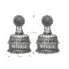 Ranjhana Banjara Jhumka: Large eye catcher Dome Shaped, Big Size, Lightweight Comfortable Earrings - Image 4