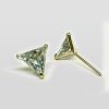 Stunning Solitaire AD Stud Earrings (Zirconia) for Women - 4 Shapes (Square, Triangle, Round, Star) in 4 Sizes (Stud Size 5,6,7,8 mm) - Image 8