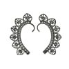 Crescent Leaf Ear Cuff Earrings - Clip-on Ear Jacket, Butterfly Ear Climbers, Oxidised Ear Cuffs for Non-Pierced Ears for Women and Girls - Image 6