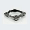 Single Piece of Silver Replica Rajwadi Sahiba Openable Bracelet & Kada, Oxidised Hand-Cuff Tribal Bangle, Traditional and Antique finish - Image 2