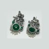 Oxidized Radha Krishna Earrings for Krishna Janmashtami and Garba Celebrations with Monalisa Stone - Divine Bond Celebration Earring - Image 3