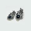 Oxidized Radha Krishna Earrings for Krishna Janmashtami and Garba Celebrations with Monalisa Stone - Divine Bond Celebration Earring - Image 3