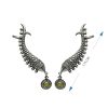 Multicolor Matsya Helix Earring for upper Ear Lobe, Brass with Oxidized Fish Motif Ear Cuffs & Cartilage Earrings for whole ear earrings Women and Girls - Image 5