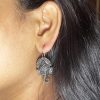 Oxidized Lord Ganesh Temple Drop Earrings | Ganpati Divine Charm | Multiple Designs for Women and Girls - Image 3