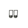 Smart Oxidized Brass Small Stud Earrings - Perfect for Office & College Wear Choice Of Variety of Designs