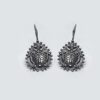 Smart N Perfect for Office & College Wear Elegant Brass Butterfly and Flower Oxidised Drop Earrings for Women | Auspicious Jewelry - Image 2