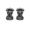 Smart Oxidized Brass Small Stud Earrings - Perfect for Office & College Wear Choice Of Variety of Designs