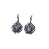 Smart N Perfect for Office & College Wear Elegant Brass Butterfly and Flower Oxidised Drop Earrings for Women | Auspicious Jewelry