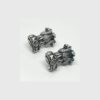 Smart Oxidized Brass Small Stud Earrings - Perfect for Office & College Wear Choice Of Variety of Designs - Image 5