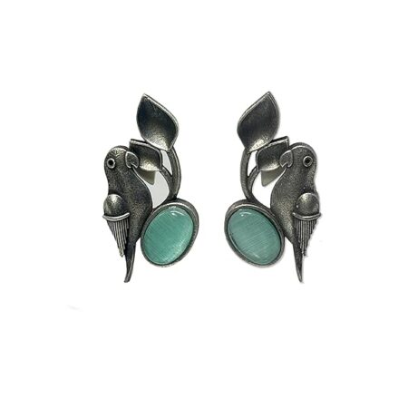 Smart Oxidized Brass Small Stud Earrings - Perfect for Office & College Wear Choice Of Variety of Designs