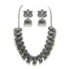 Antique Black Oxidised Flower Petal Necklace Set | Manga Malai Design antique Mango Haram design Jewelry