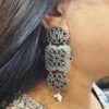 Oxidized Brass Dangler - A fusion design beautifully with both ethnic and western attire for Women’s n Girls - Image 3