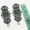 Oxidized Brass Dangler - A fusion design beautifully with both ethnic and western attire for Women’s n Girls - Image 3
