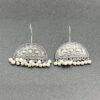 Smart N Perfect for Office & College Wear Elegant Brass Butterfly and Flower Oxidised Drop Earrings for Women | Auspicious Jewelry - Image 3