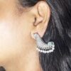 Smart Oxidized Brass Small Stud Earrings - Perfect for Office & College Wear Choice Of Variety of Designs - Image 3