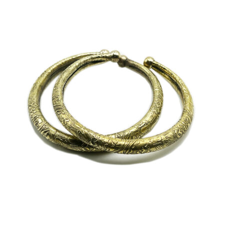 THE STYLE COURTYARD Oxidized Toe Kada/Anklet Kada/Leg Kada – Traditional Rajasthani Jewelry, Kada Payal