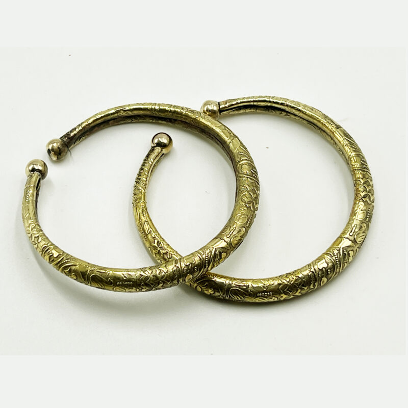 THE STYLE COURTYARD Oxidized Toe Kada/Anklet Kada/Leg Kada – Traditional Rajasthani Jewelry, Kada Payal - Image 3