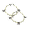THE STYLE COURTYARD Contemporary Oxidised Silver Anklets/Payal for Women and Girls Collection of designs created with Oxidised Motifs, Beads, & Shell