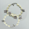 THE STYLE COURTYARD Contemporary Oxidised Silver Anklets/Payal for Women and Girls Collection of designs created with Oxidised Motifs, Beads, & Shell - Image 2